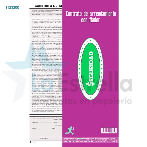 CONTRATO ARRENDAMIENTO CFIADOR SEGURIDAD 50H. CA-1 C50